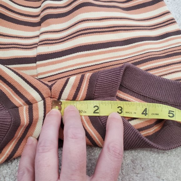 NAGNATA / S / NEW Women's Knit Yoni Shorts and Lucid Bra Top Set - Sahara Stripe - Picture 13 of 14